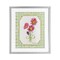 Stupell Industries Botanical Story on Gingham Framed Print Under Glass, design by Lee Ann Sanders